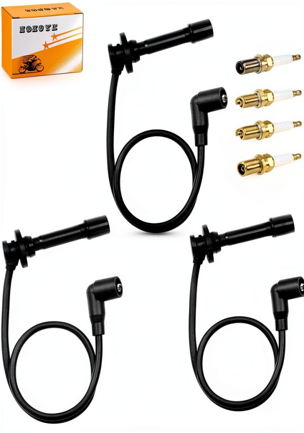 Kawasaki Spark Plug Wire Kit zozoye Copper ATVs-0