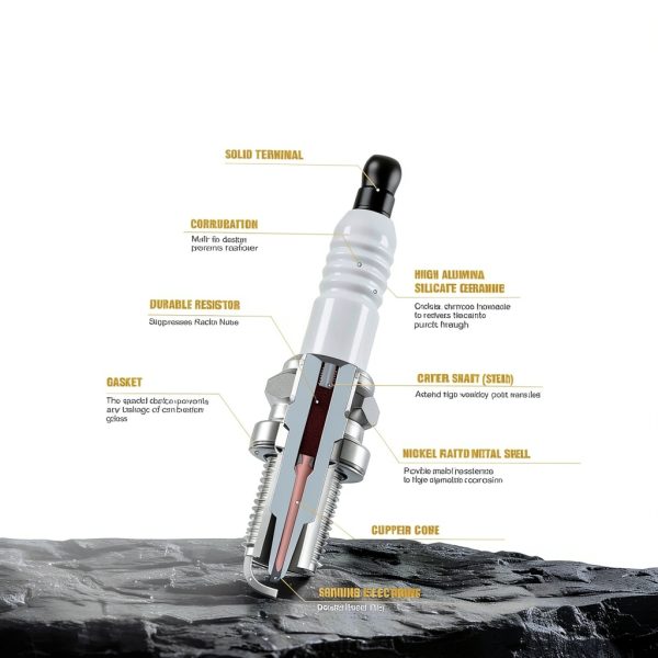 Tvent CR6E Spark Plug for Motorcycle Scooter-2