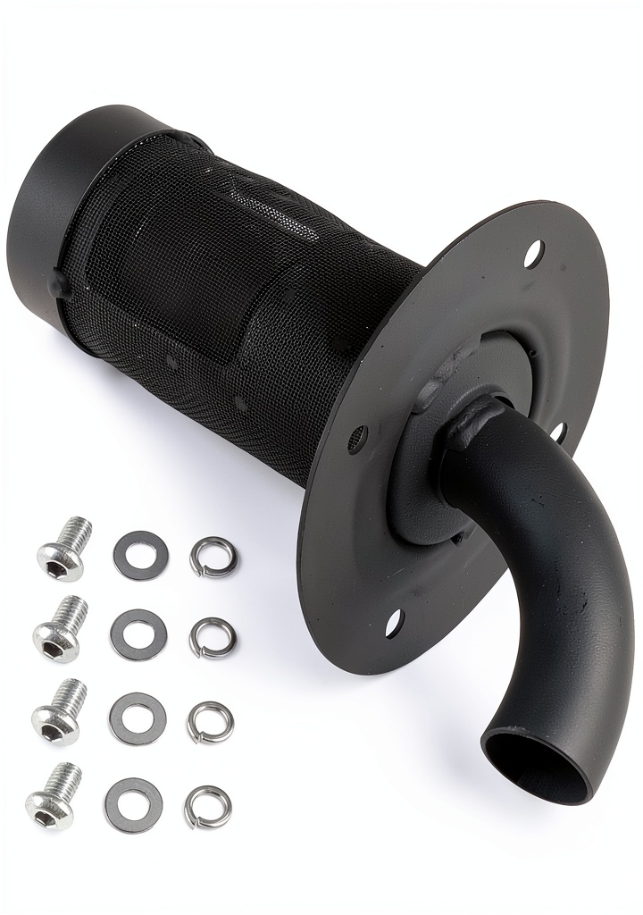 Installing Caltric Powersports Exhaust Spark Arrestor for Yamaha on a wooden bench