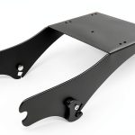TCMT Harley Touring Luggage Rack Chopped Trunk Black Chrome Set C-0