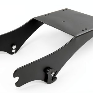 TCMT Harley Touring Luggage Rack Chopped Trunk Black Chrome Set C-0