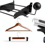 DreDoggMoto Rear Wall Mount Storage Rack Kit Black Aluminum 23x18x2-0