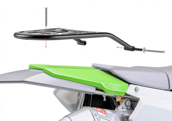 KEMIMOTO KLX300 Luggage Rack for KLX250/300 Bikes Powder Coated-5