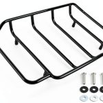 Harley Luggage Rack MASION Tour Pack Top Rack Black Chrome 20x14x3in-0