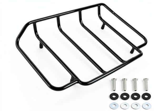 Harley Luggage Rack MASION Tour Pack Top Rack Black Chrome 20x14x3in-0