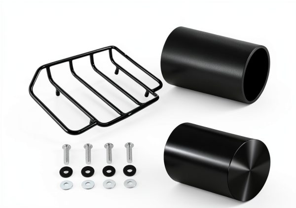 Harley Luggage Rack MASION Tour Pack Top Rack Black Chrome 20x14x3in-4