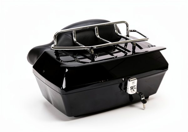 Motorcycle Trunk 50L Black Hard Shell with Taillight ECOTRIC-4