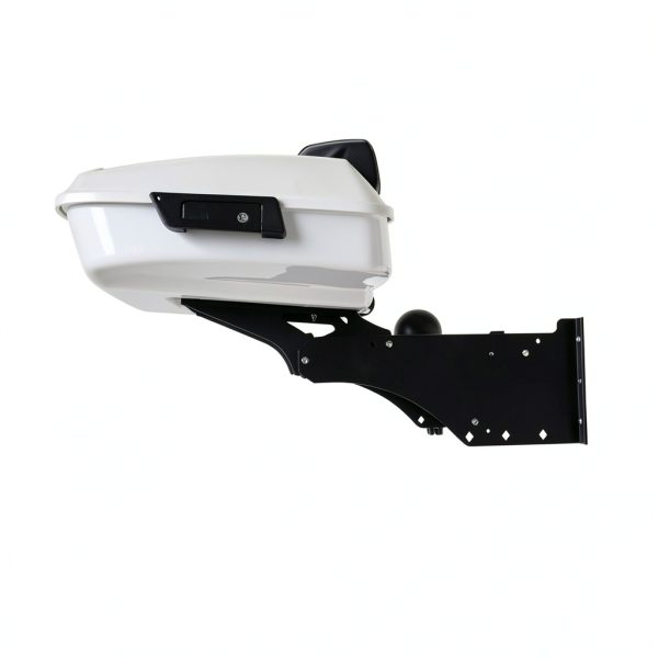 DreDoggMoto Rear Wall Mount Storage Rack Kit Black Aluminum 23x18x2-2
