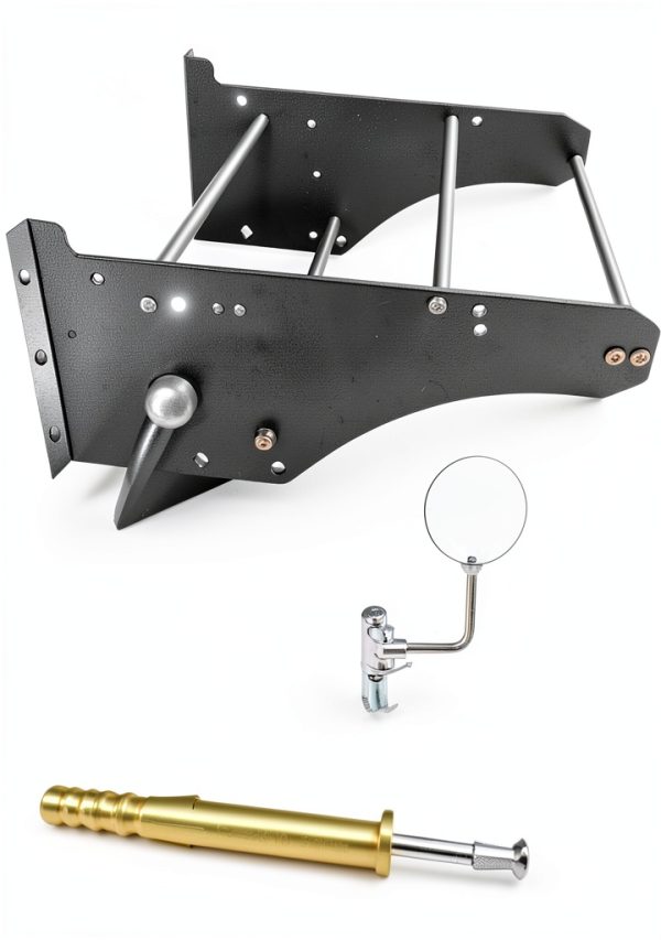 DreDoggMoto Rear Wall Mount Storage Rack Kit Black Aluminum 23x18x2-6
