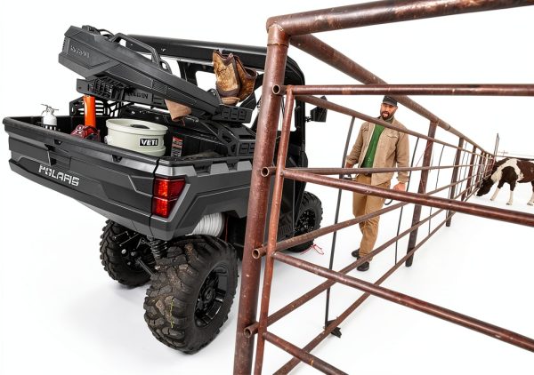 UTV Luggage Rack Kolpin 53450 Black Adjustable Alloy Steel Basket-7