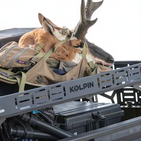 UTV Luggage Rack Kolpin 53450 Black Adjustable Alloy Steel Basket-9